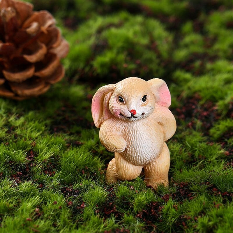 Rabbit fairy garden miniature