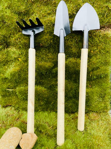 1 Set (3 pack) Garden Mini Cultivating Transplanting Kit - Shovel Rake Spade